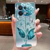 Hülle für OPPO Reno 8 5G Mode Schmetterlingsblumen Klar Weiches TPU Silikon Rückseite für OPPO Reno 8 Pro / Reno8 5G Handyhülle