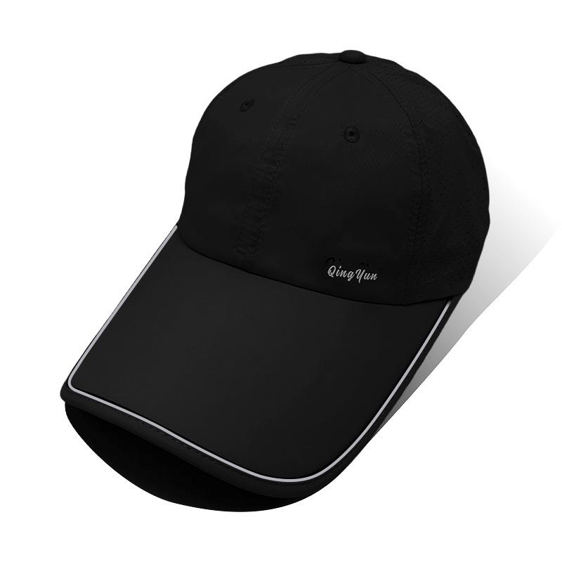 

Женская летняя бейсболка с широкими полями для защиты от солнца и УФ-лучей, быстросохнущая, закрывающая лицо, с отверстием для хвостика, пустая шляпа от солнца M（56-58cm）