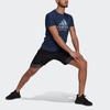 Adidas RFO GPX Tee Performance Running Short Sleeve Men Tops Navy-Blue GJ6457