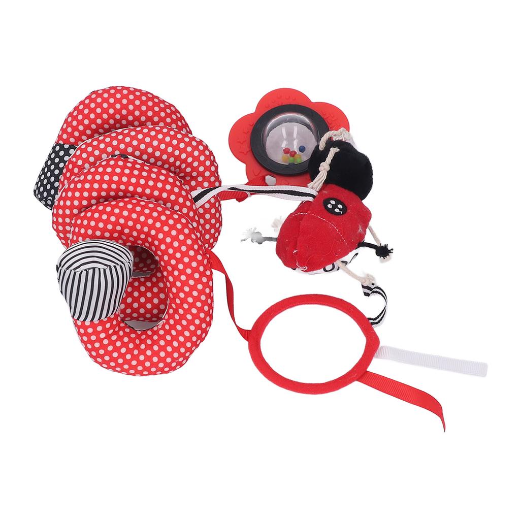 Baby Spiral Plush Toys Cute Funny Animal Design Colorful Spiral Activity Plush Hanging Toys for 0‑12 Months Baby Beetle