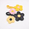 PU Leather Sunflower Bag Pendant Contrasting Bag Pendant Five Petal Flower Keychain  Men