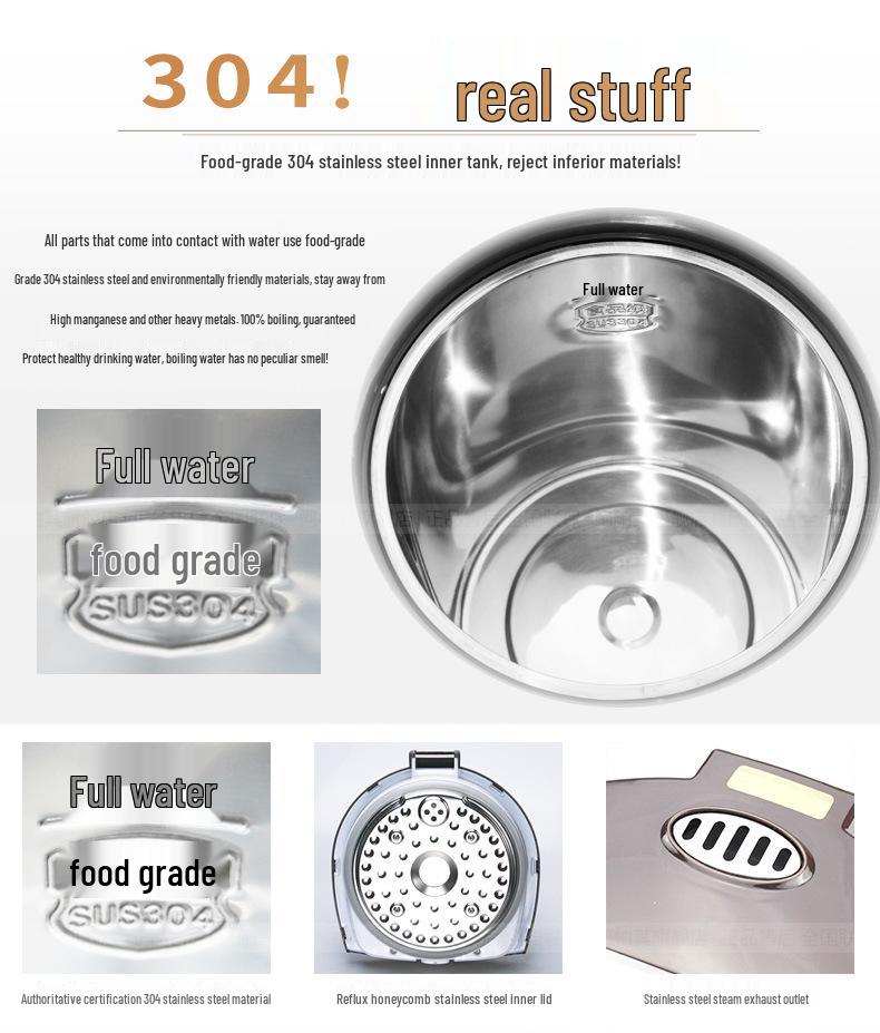 Apache AHP-5083 5L Electric Hot Water Bottle with 304 Stainless Steel Inner Pot and Insulated Constant Temperature Kettle.