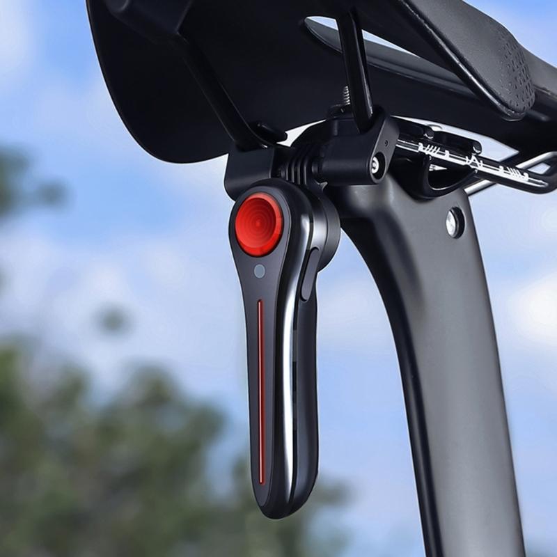 Luce Posteriore LED per Ciclismo Bicicletta Luce Posteriore Bicicletta Torcia Sicura Luci Posteriori Bicicletta Luce Posteriore Bicicletta con Sensore di Frenata