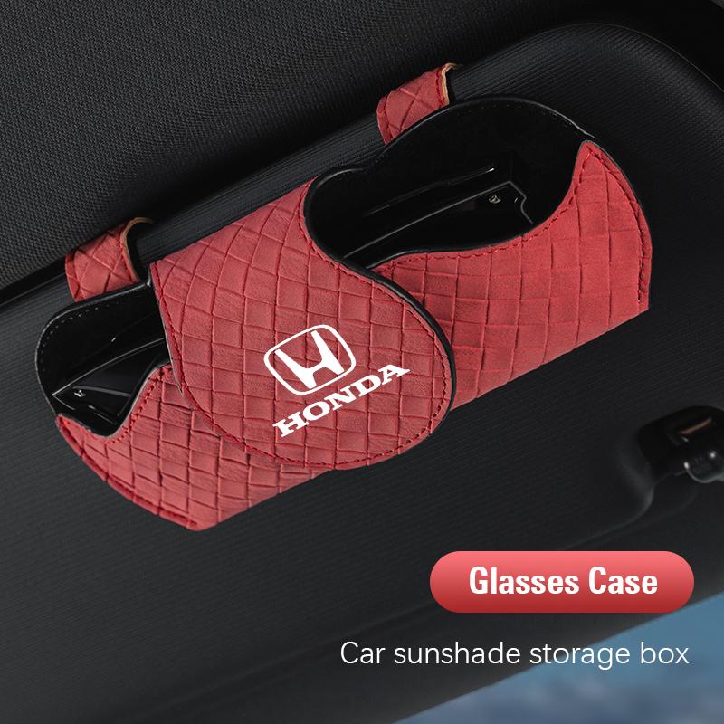 Car Accessories Glasses Storage Box Car Visor Sunglasses Box For Honda Civic Fit Jazz Accord Pilot CRV Odyssey Passport City HRV JS1 Yzpf8