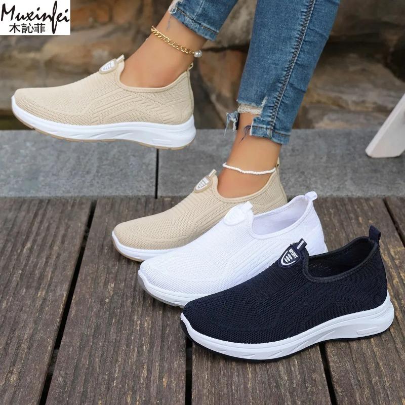 Fashion 2025 New Summer Mesh Breathable Large Women's Casual Shoes Soft Sole Lightweight Women's  Single  Shoes Free Shippiing Shoes
