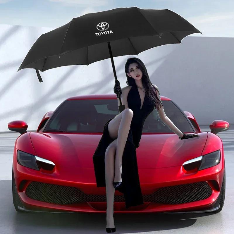 Plně automatický kompaktní skládací zakázkový deštník do auta Příslušenství do auta Pro Toyota Yaris Corolla Avensis Aygo Vitz Vios Yaris Mark-X