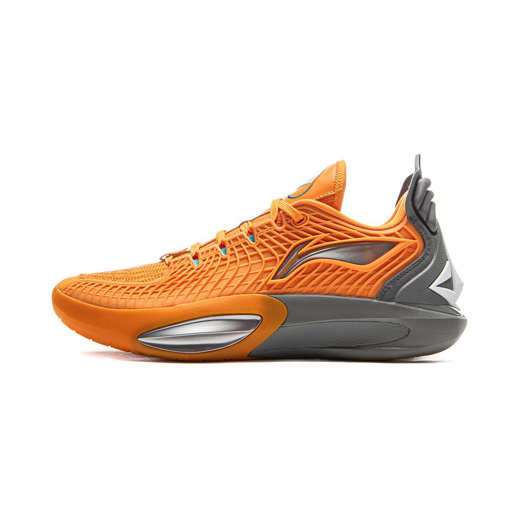 New LiNing JB3 Coverage Anti Rollover Low Top Basketball Shoes Men's Gray Orange ABAU107-26