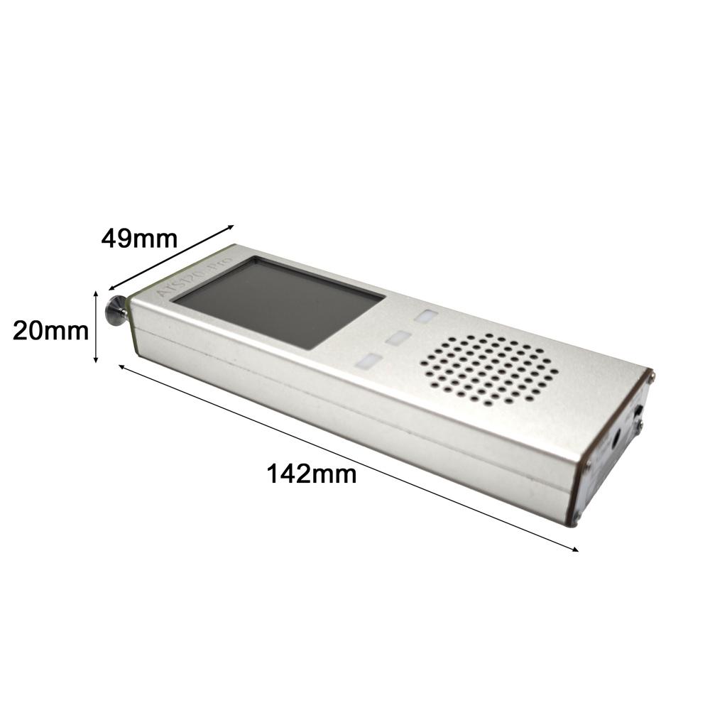 ATS120pro FM SSB SDR AM LSB celopásmový rádiový příjem Digitální dekodér Přenosný digitální displej
