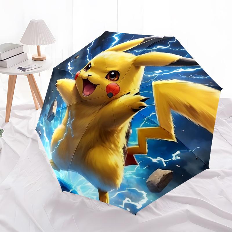 1pc Pikachu, Pokémon Automatic Opening/closing umbrella, Compact Travel Umbrella - - Festive Accessory, Sturdy Ribs yy250807070