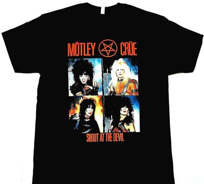 MOTLEY CRUE T-shirt Classic Rock Heavy Metal Tee Men's Black New Unisex T-Shirt