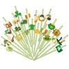St. Patrick's Theme Plugin Disposable Paper Straw Party Decoration Supplies