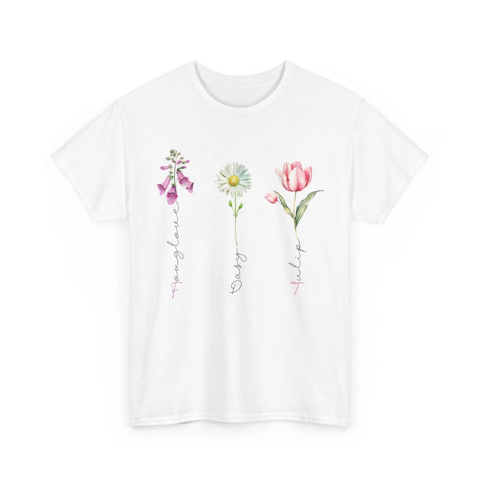 

Foxglove Daisy Tulip Floral Women Men Political T shirt 4XL