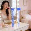 Foldable   Handle Back Lotion Applicator Roller Back Scratcher Set Multifunctional Sunscreen Self Tanner Application Roller Blue