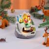 Musikalische Weihnachts-Licht-Drehzug-Ornamente Figuren-Set