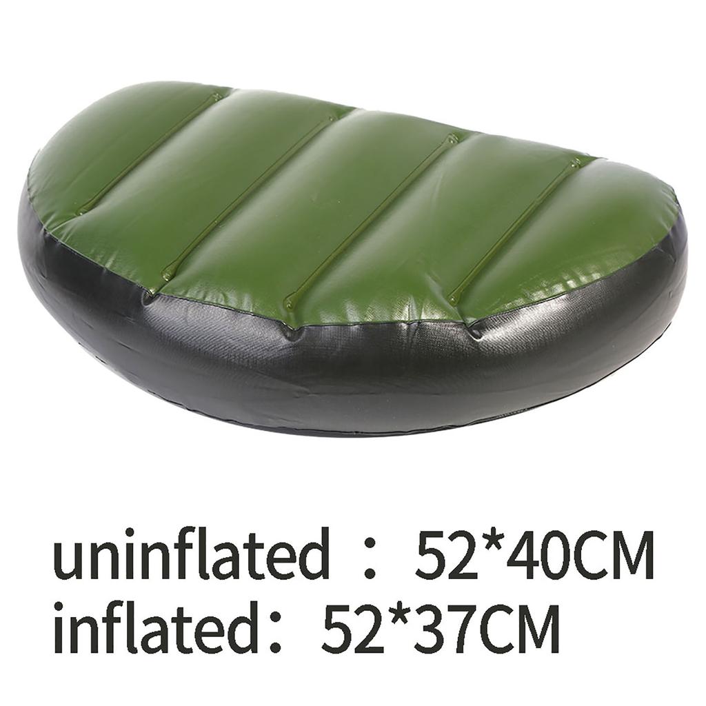 High Quality PVC Green Fishing Boat Inflatable Cushion Boat Seat For Outdoor Camping