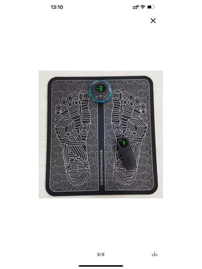 Smart EMS USB Rechargeable Foot Massager Mat with Microcurrent Sole Pulse Therapy