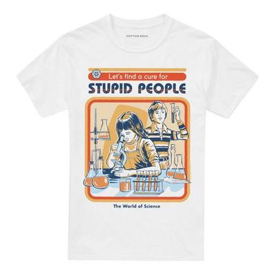 Steven Rhodes Unisex Adult LetÂ´s Find A Cure For Stupid People T-Shirt
