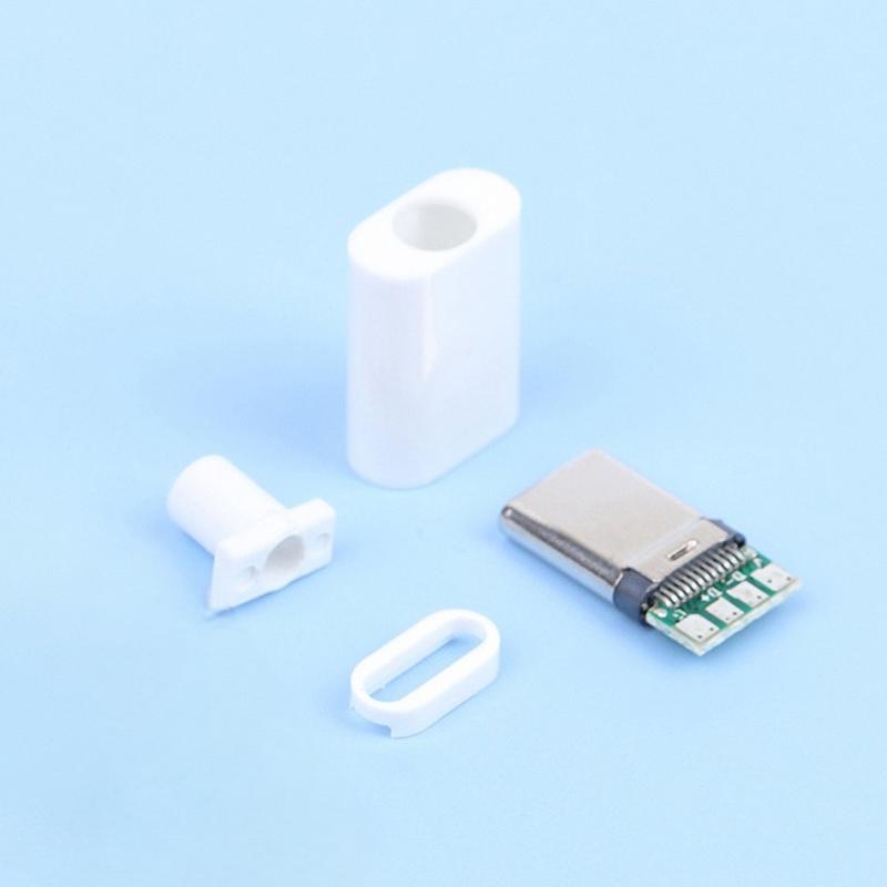 2Set Type-C Mirco Usb 3.1 High Current Fast Charging Connector Male Plug Diy Repair Accessories
