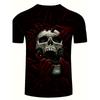 Men's Halloween 3D Skull Hand Print T-Shirt - All-over Print Casual Short-Sleeve Top