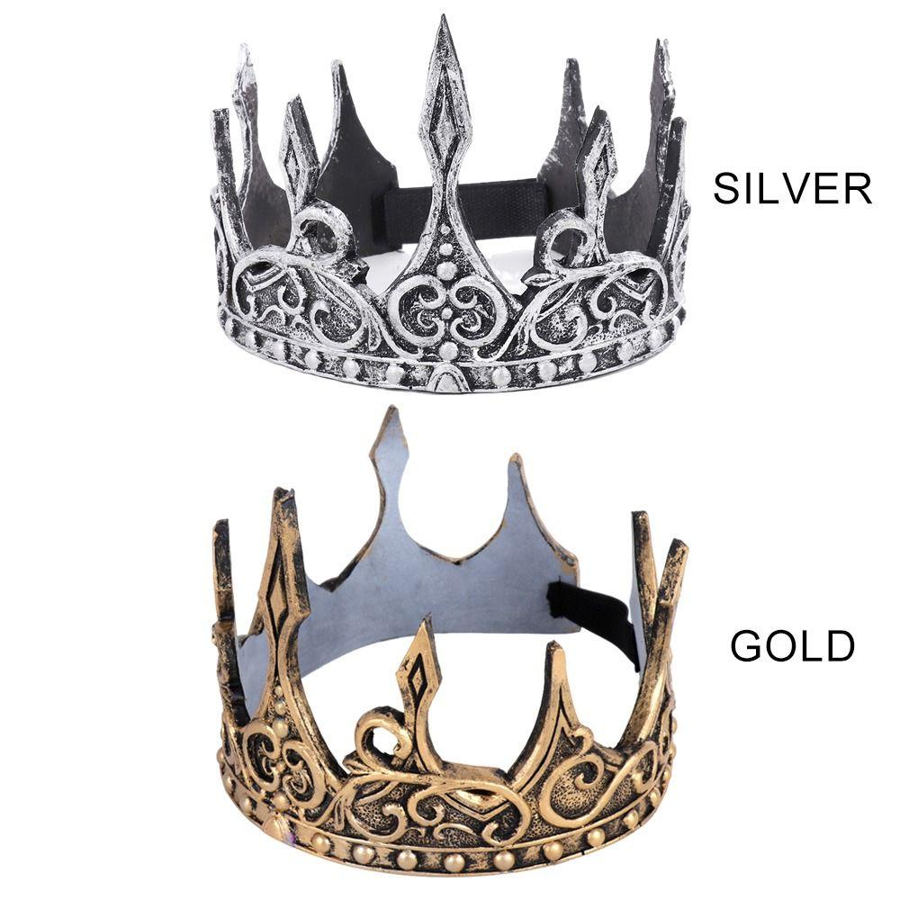 Čelenka do vlasů Pokrývka na hlavu Ples Party Sponka do vlasů King's Crown Crown Pokrývky hlavy Středověká King's Crown Head