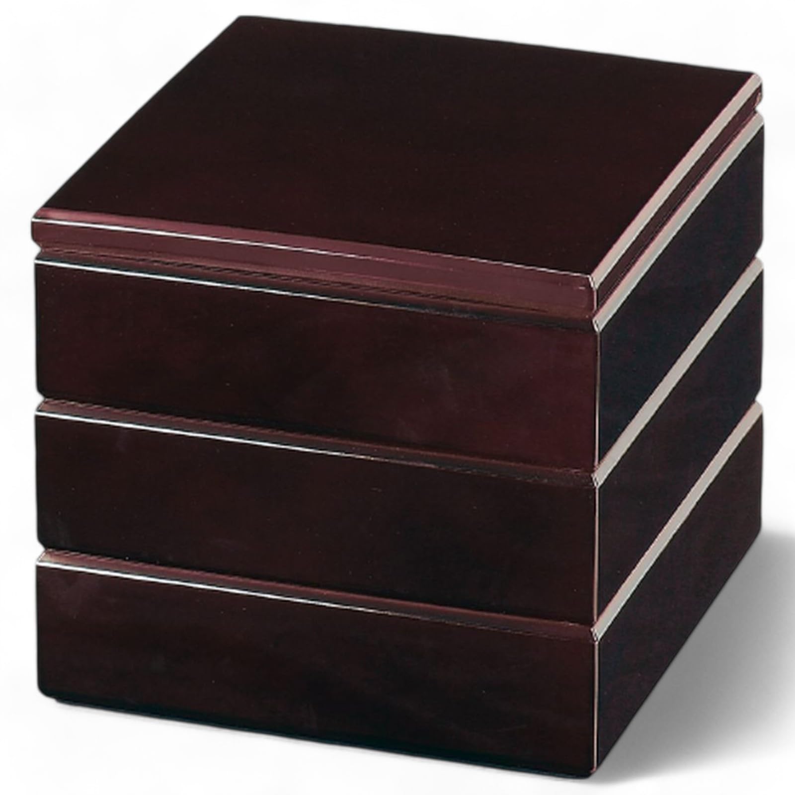 

Лакированная шкатулка Джубако Бриллиант Сделано в Японии J-kitchens 3-ярусная коробка, 6,5 дюймов, Узор, 19 см, Смола,