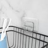 10pcs Wall-mounted Transparent Hanging Shelf Hook Traceless Strong Self Adhesive Hooks  Bedroom
