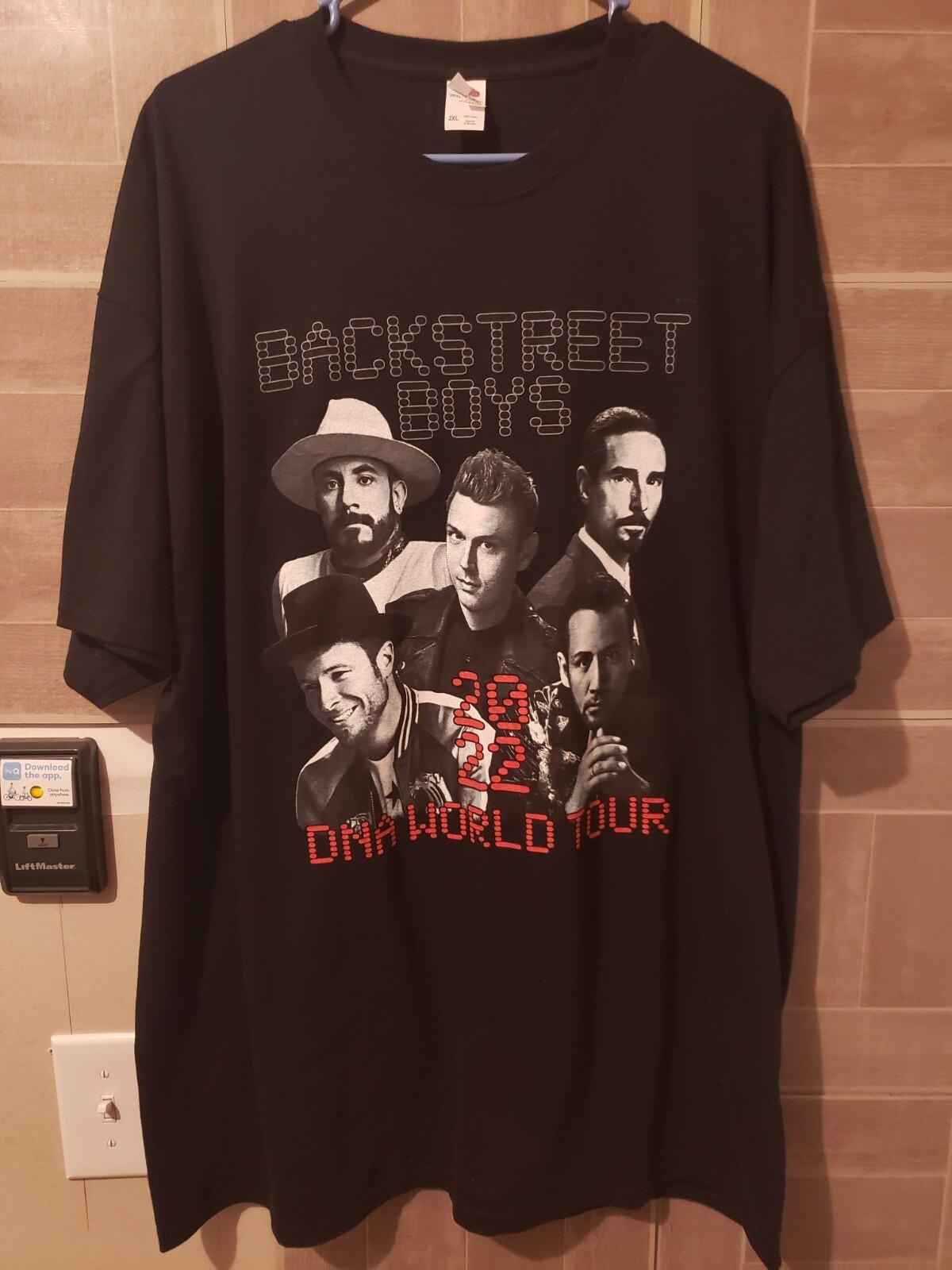 Mens 2XL XXL Backstreet Boys Concert Shirt 2022 DNA Reunion Tour Double NEW Unisex T-Shirt XL