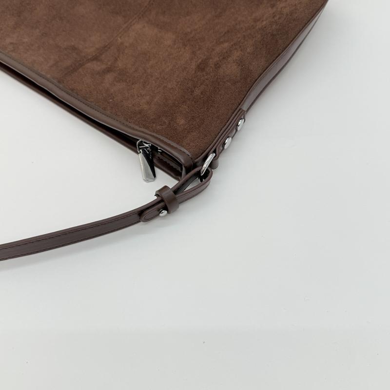 PU Suede Hobo Bag Women's Fashion Shoulder Tote with Soft Texture Casual Everyday Handbag