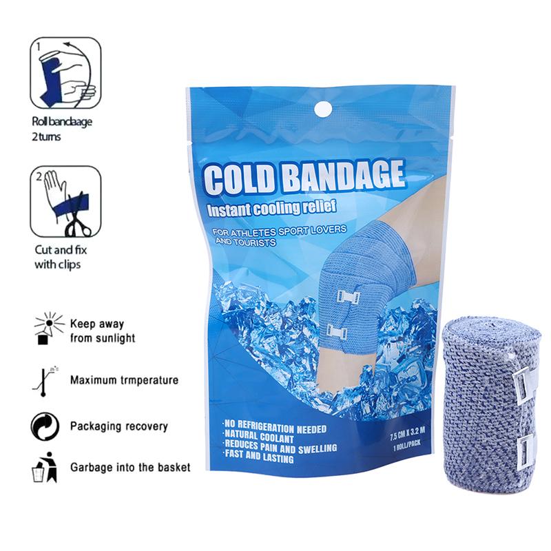 Neues selbstklebendes Eisbandagen-Sofortkühl-Muskelregenerations- und Kompressionsband für Sportler und Erwachsene