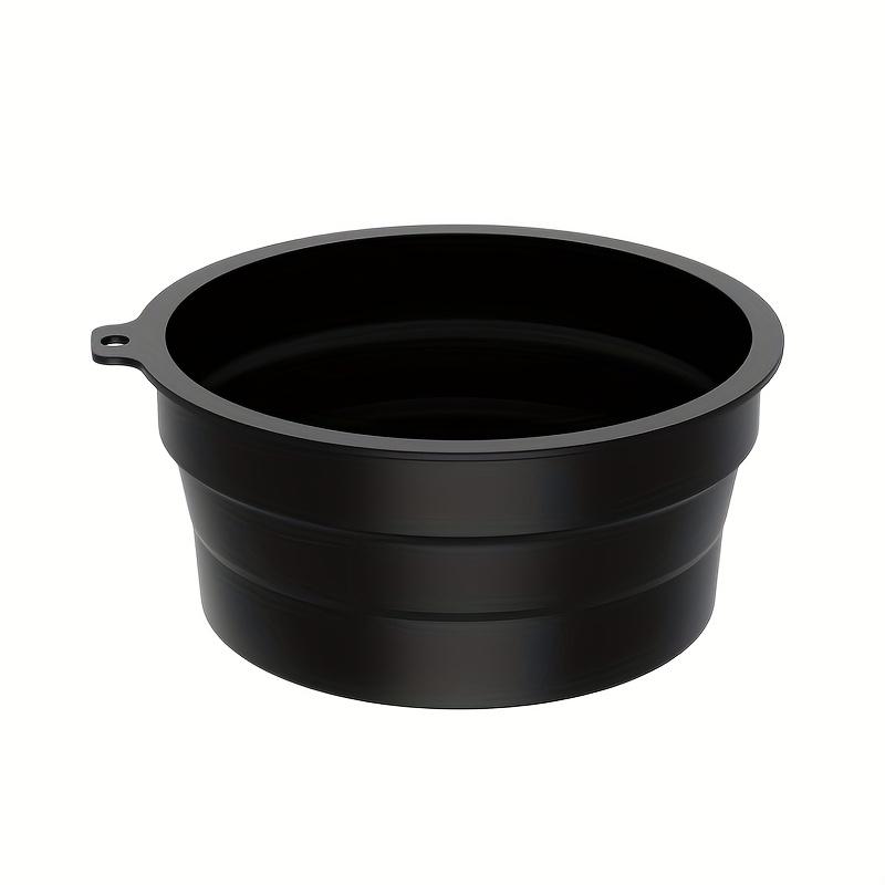 

1 шт. Складная силиконовая миска для льда для лица, ухода за кожей, умывальник для лица для отечности, облегчения солнечных ожогов и усталости чёрный