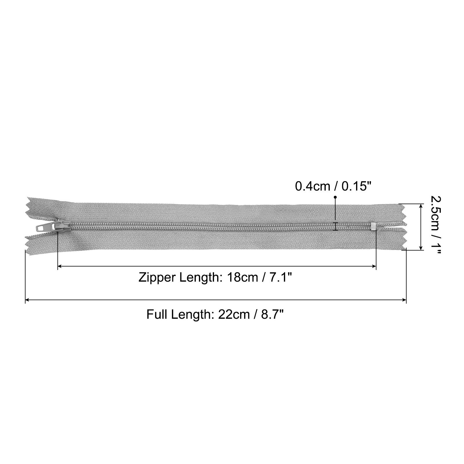 

30Pcs #3 Nylon Coil Zippers for Sewing, Close End Sewing Zipper Supplies Bulk Zippers for Tailor Crafts, Dresses, Pillows DIY