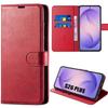 Synthetic Leather Case - BOOLING - for Samsung Galaxy S26 Plus - Scratch-Resistant Shockproof - Red
