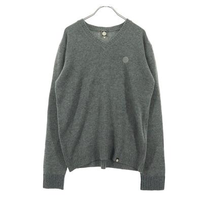 Beauty Products Pretty Green One Point Logo Long Sleeve V Neck Sweater 2 Men's Used
