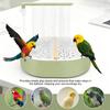 Pet Bird Bath Adjustable Water Flow Parrot Shower Fountain with Speed Control Valve and Quiet Water Pump Bird Cage Accessories