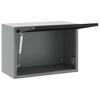 Tool Cabinet with Storage Black and Gray 50 x 25 x 35 cm