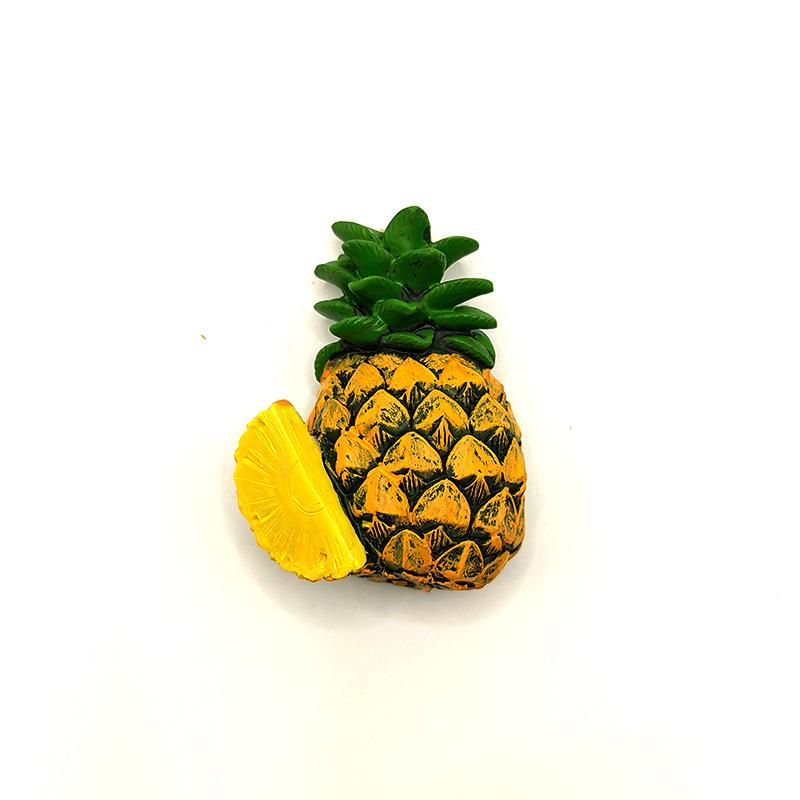 

Cute Resin Fruits Apple Mango Grape Watermelon Lemon Refrigerator Fridge Magnetic Whiteboard Sticker Decor Kitchen Accessories