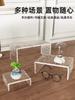 Simple Cosmetic Display Stand Customized Acrylic Water Ripple Board Transparent U-shaped Storage Rack for Decorative Ornaments