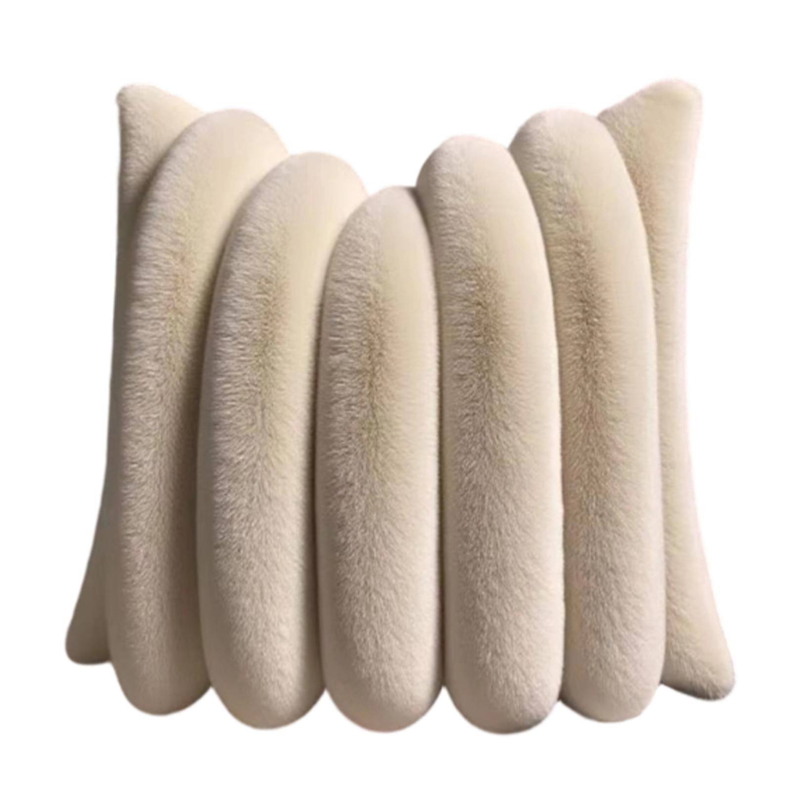 Plush Pillowcase, Plush Pillowcase For Sofa, Bedroom, Living Room, Backrest, Lumbar Pillow One Size