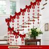 Bridal Stair Railing Décor Set: Tinsel Ornaments for Wedding Handrails
