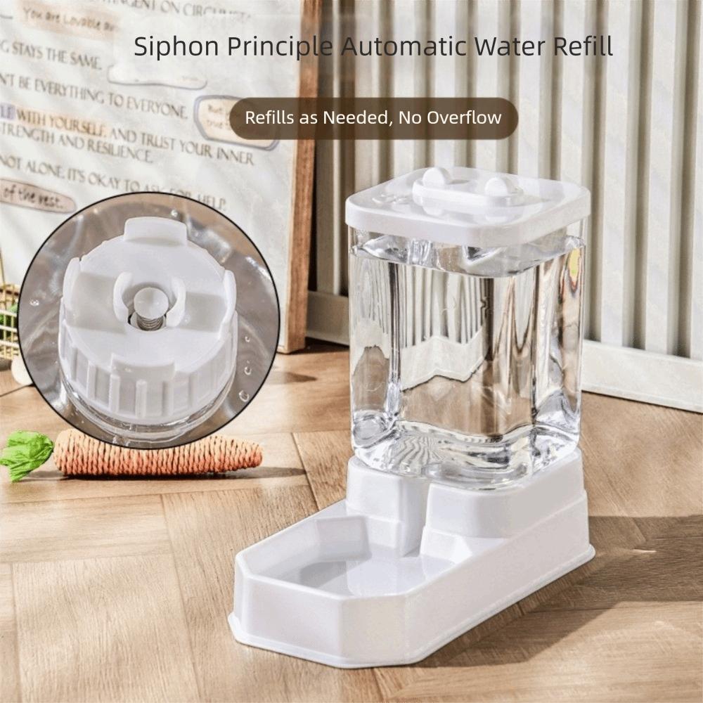 Detachable Automatic Cat Feeder Transparent Pet Feeding Drinking Set  Multi-Pet Household