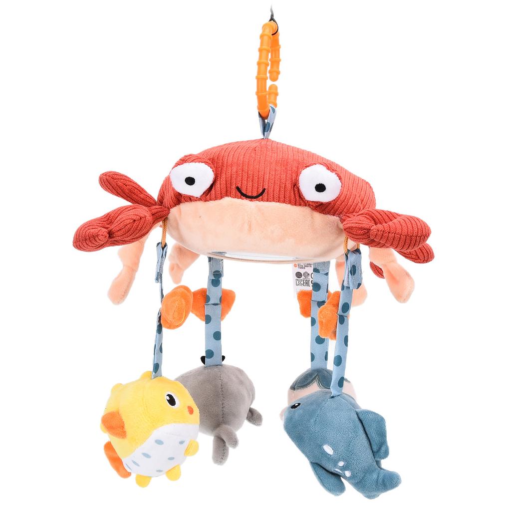 Baby Crib Mobile Baby Bed Rattles Hanging Plush Crab Bell Toys Stroller Pendant for Newborn