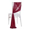 Chiffon Chair Sashes Wedding Aisle Decorations 9Ft Wrinkle-Free Draping Fabric for Ceremony Reception Party Banquet Decoration
