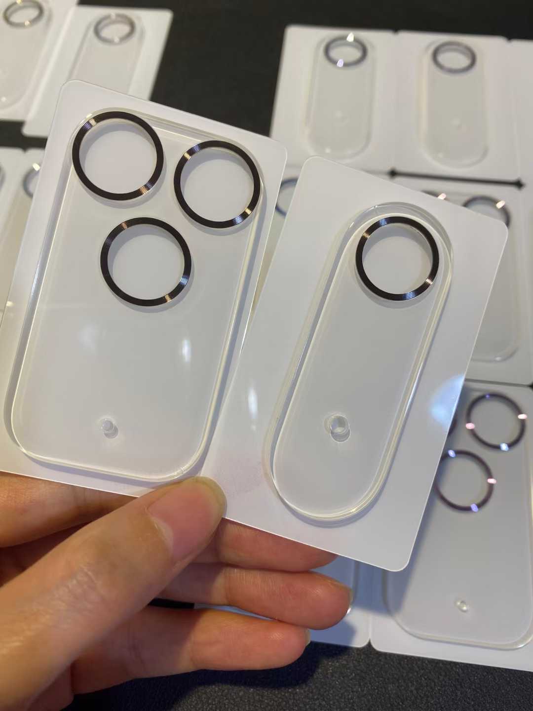 

9H HD Colorful Ring Clear Camera Tempered Glass for IPhone 17 Pro Max / 17 Air / 17Pro Ultra Clarity Lens Protector Screen Anti-scratch Accessaries чорний