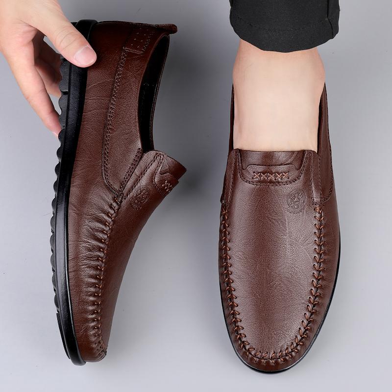 Men' Shoes Casual Formal Men's Loafers Moccasins Breathable Slip On Male Boat Shoes