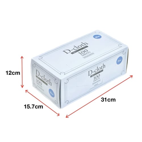 Dainichi Sangyo D-Cloth Nonwoven Counter Cloth, Available in 4 Colors, Large Size, 30x60cm, Disposable, Washable Dishcloths/Dusters for Home and Comme