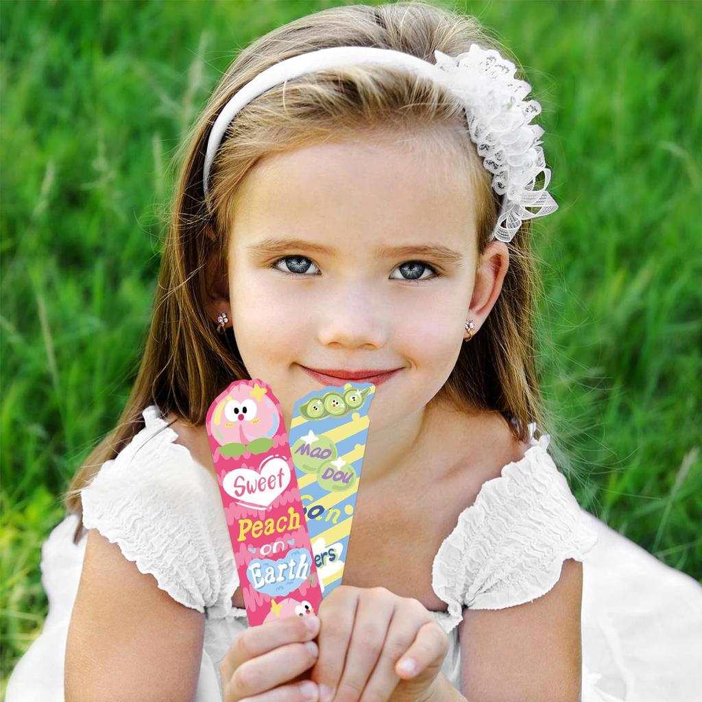 30 Cartoon Food Bookmarks - Cute & Creative Gifts for Students and Teacher Rewards