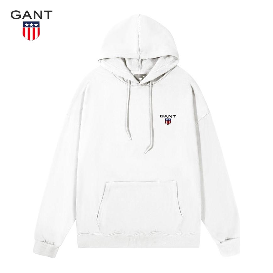 Gant Dünner bestickter Hoodie Pullover für Damen und Herren, Lässiger Sport Lauf Hoodie