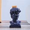 Sculpture Toothpick Holder Charming Desk Decorations Resin Ornament Pencil Holder Suitable for Restaurants and Homes
