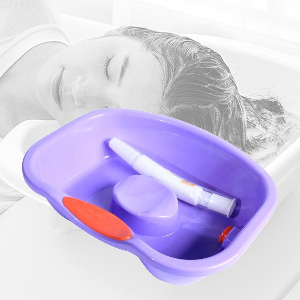 Bed Shampoo Basin Hair Wash Basin Wash Tray Neck Support for Elderly