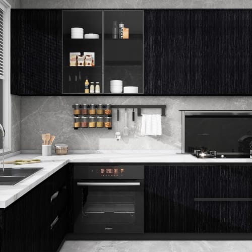 Thick Black Wallpaper, Peelable Wallpaper Sticker, Black Remake Sheet, 60cm X 10m, Stylish Scandinavian Cutting Sheet, Black, Self-Adhesive, Glitter,